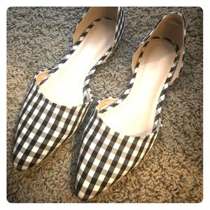 Forever 21 gingham slip on shoes